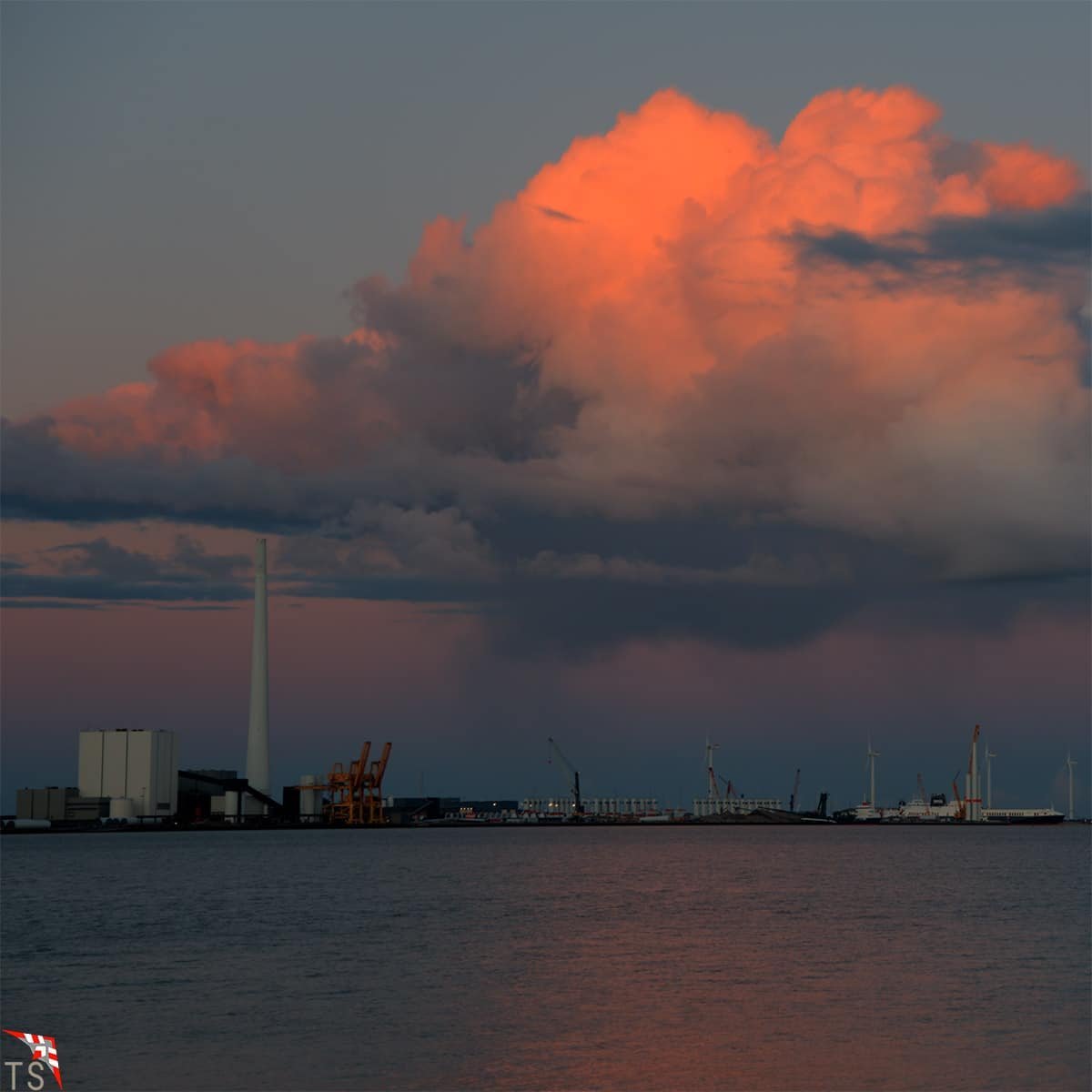 Gewitter ueber Esbjerg