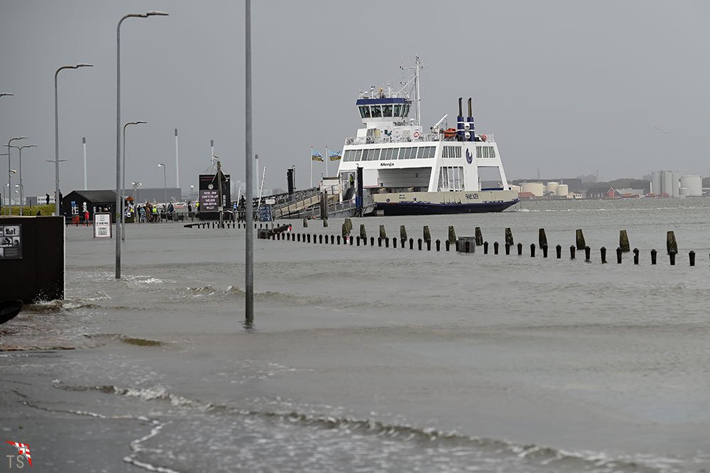 Hochwasser auf der Insel