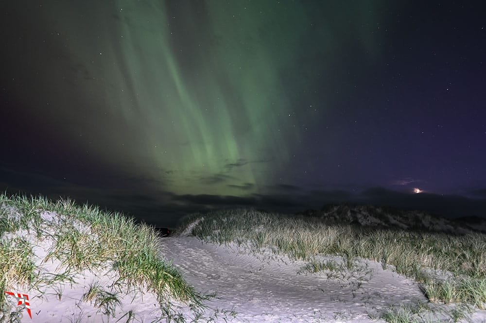 Polarlichter Rindby Strand