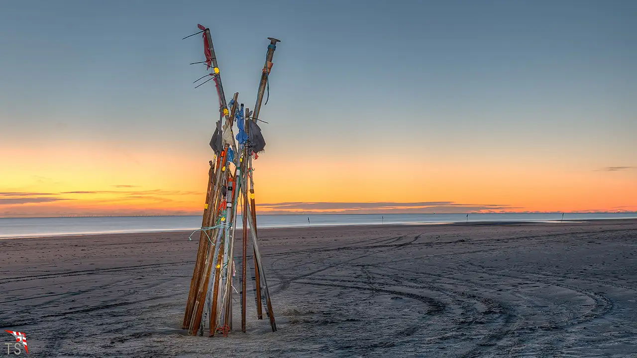 Sunset am Søren Jessens Sand auf Fanø